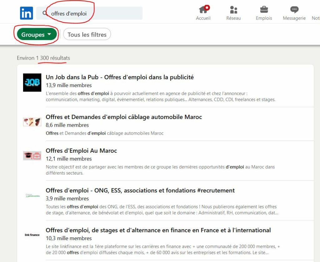 trouver-offre-emploi-groupes-linkedin.